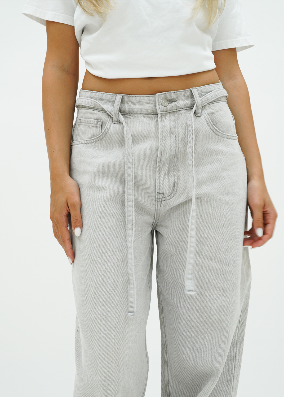 Baggy jeans light washed grey (tall)