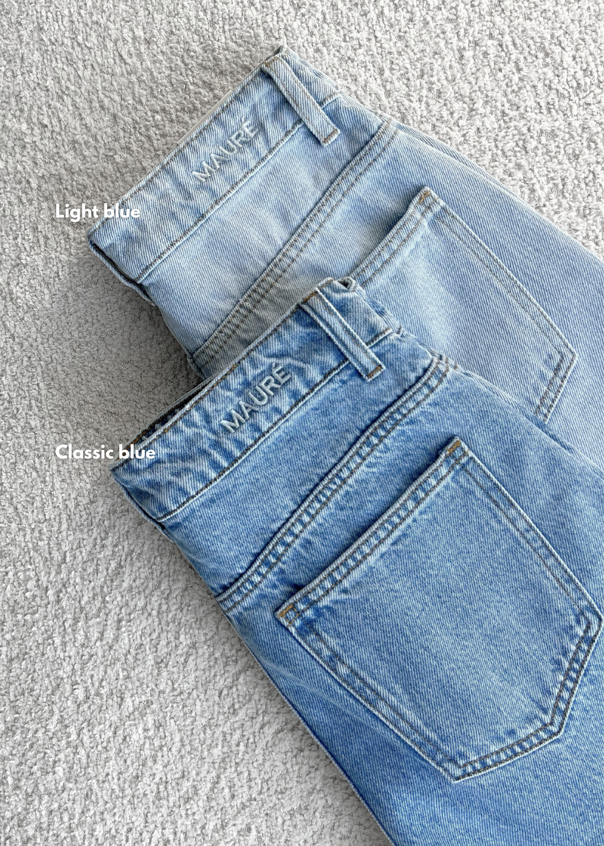 High waist super wide leg jeans light blue (tall)