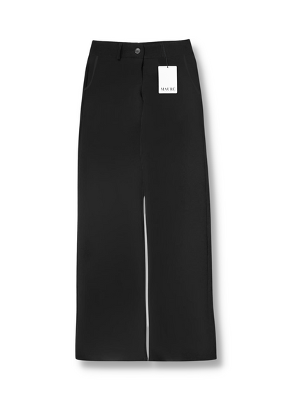 Low/mid waist pants casual black (tall)