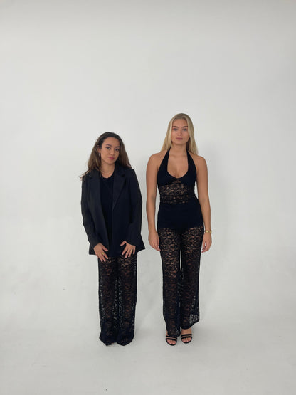 Amabel lace top - Black