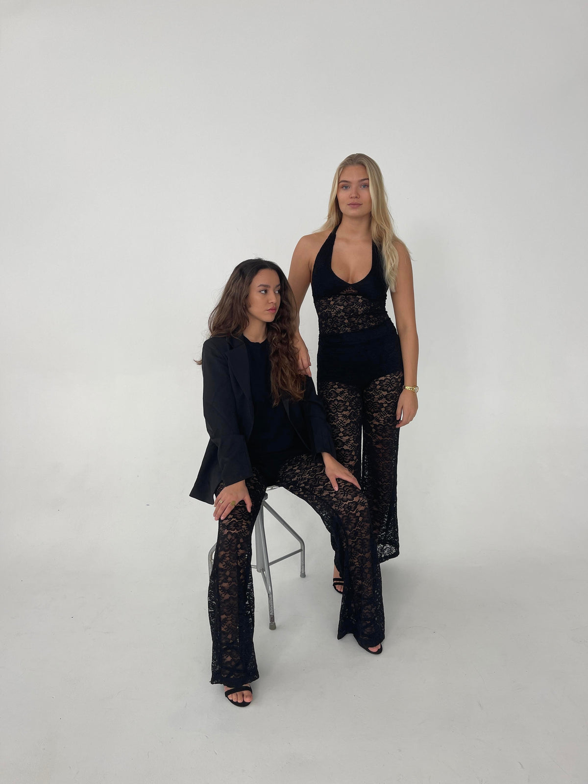 Amabel lace top - Black