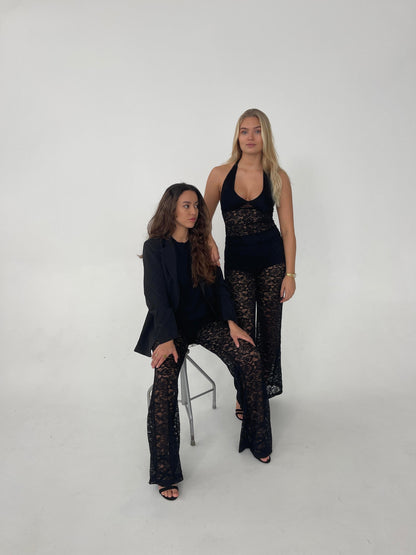 Amabel lace top - Black