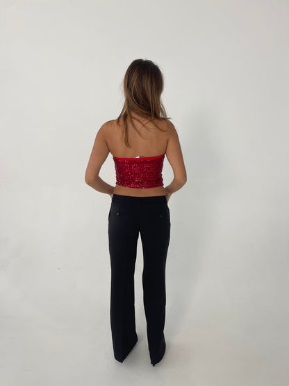Margot sequin top - Red
