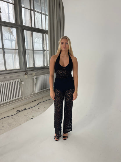 Amabel lace top - Black