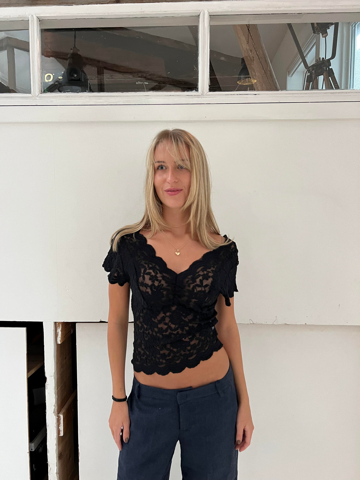 Isabel lace blouse - Black