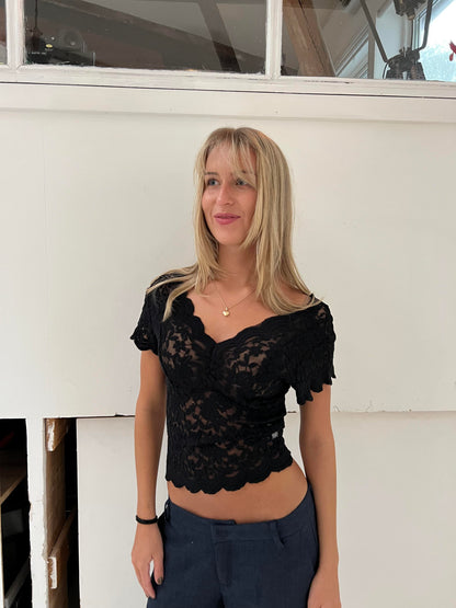 Isabel lace blouse - Black