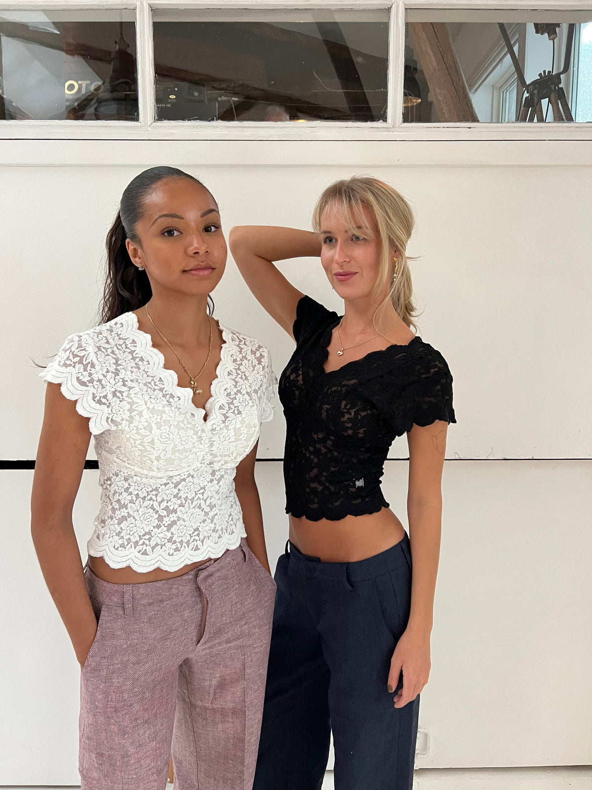 Isabel lace blouse - White