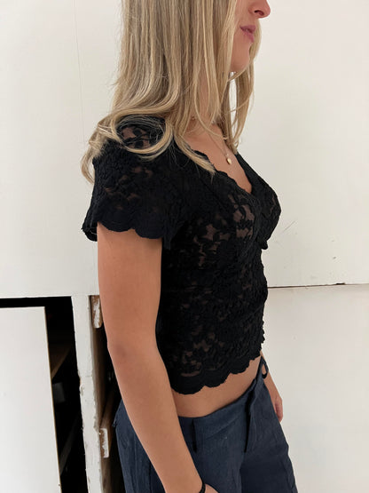 Isabel lace blouse - Black