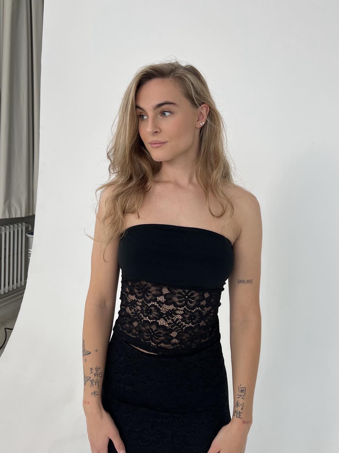Zera lace top - Black