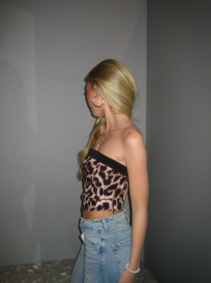 Kimberly corset top - Leopard