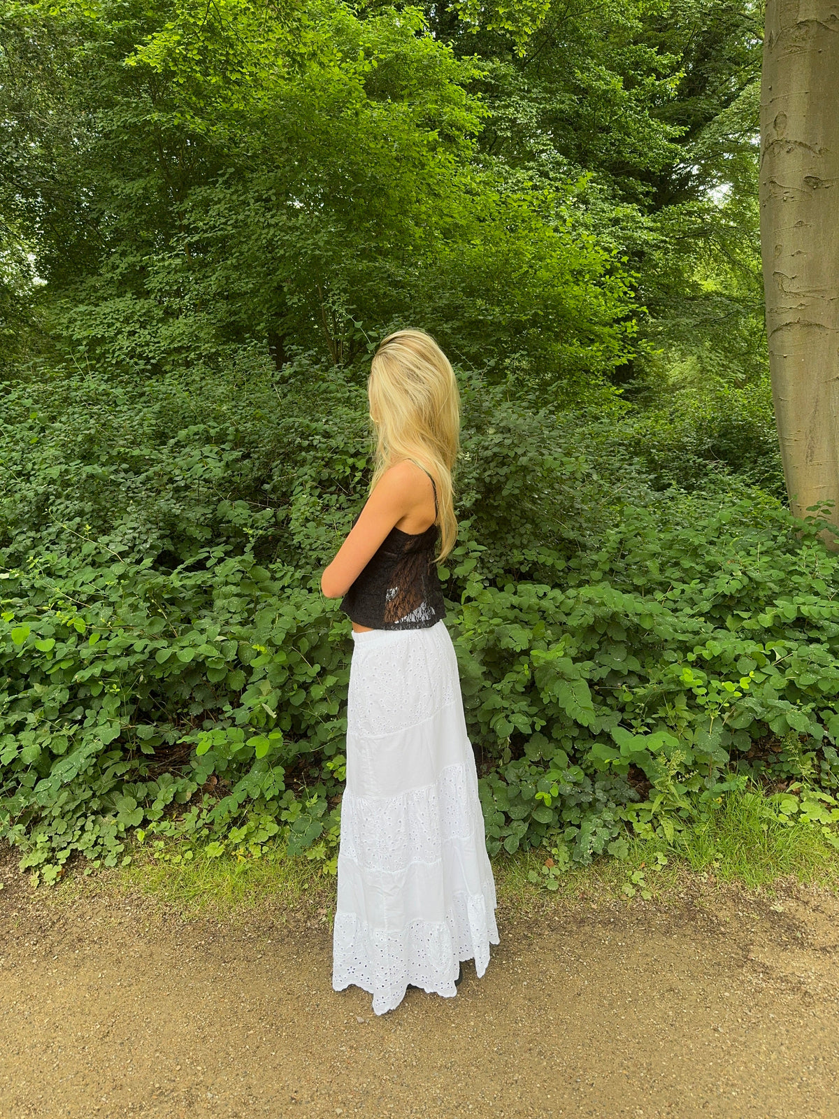 Bente lace top - Black