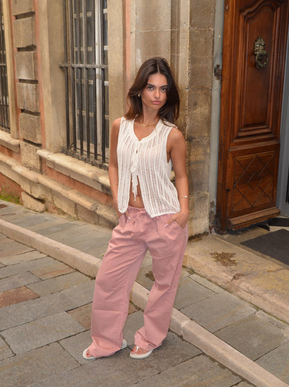 Hadil knitted top - Off white