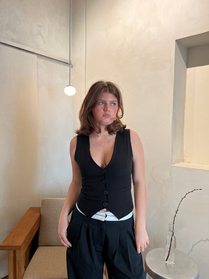 Ottilia vest - Black