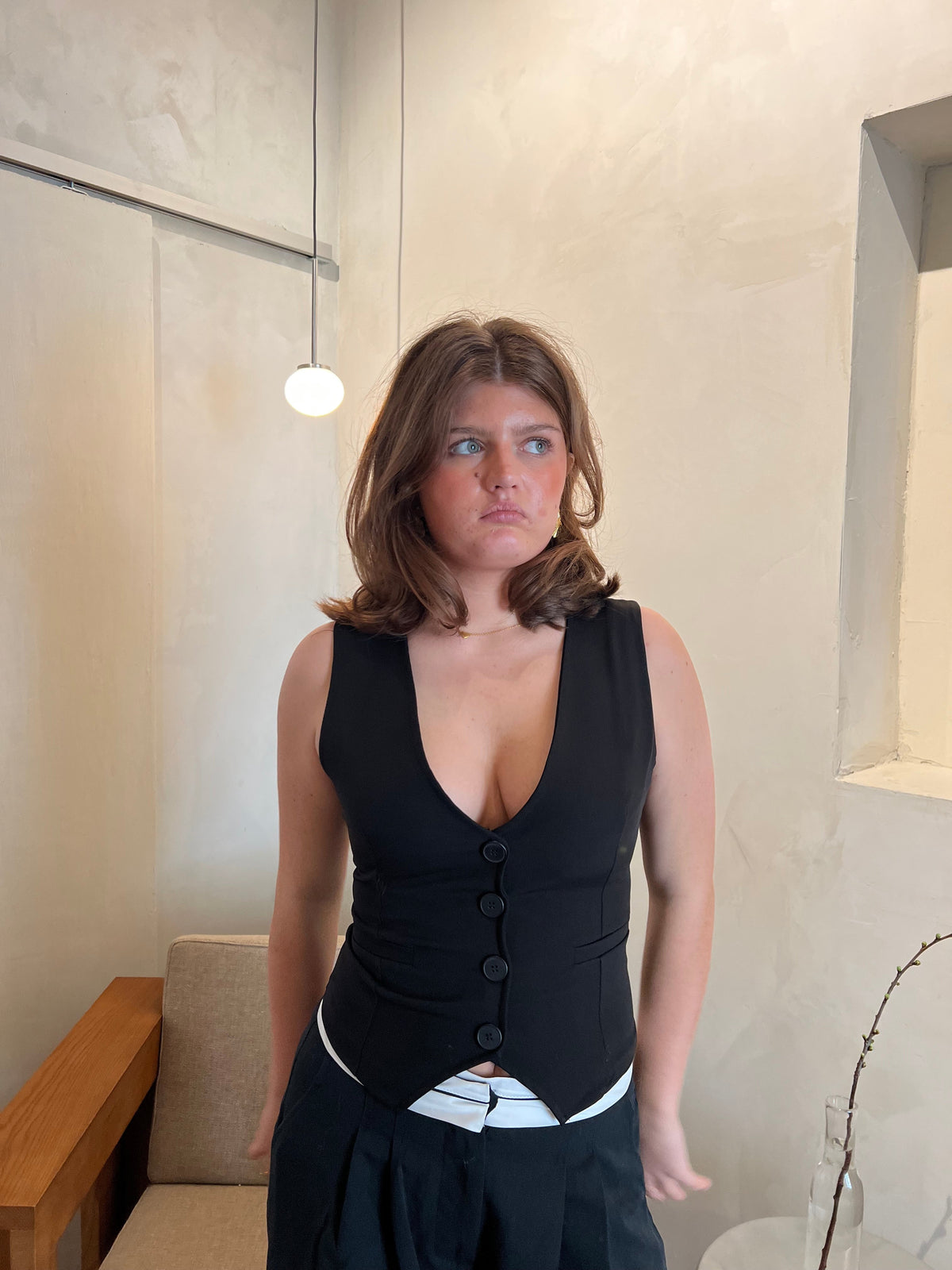 Ottilia vest - Black