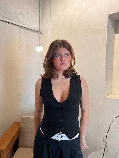 Ottilia vest - Black