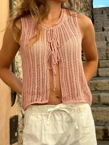 Hadil knitted top - Pink