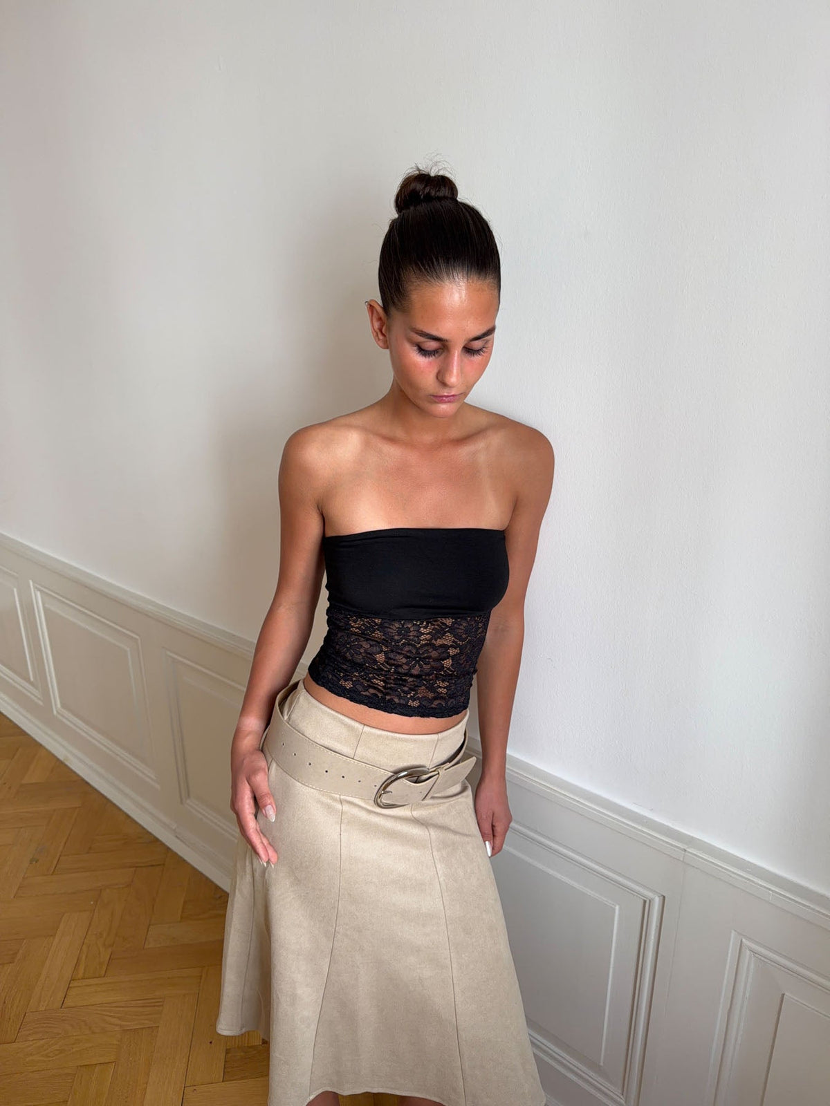 Zera lace top - Black