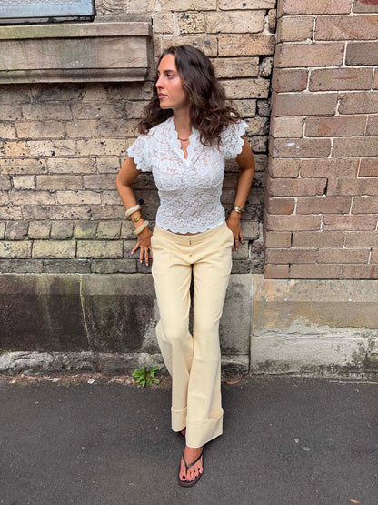 Isabel lace blouse - White