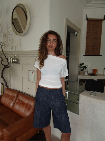 Florine fitted t-shirt – White