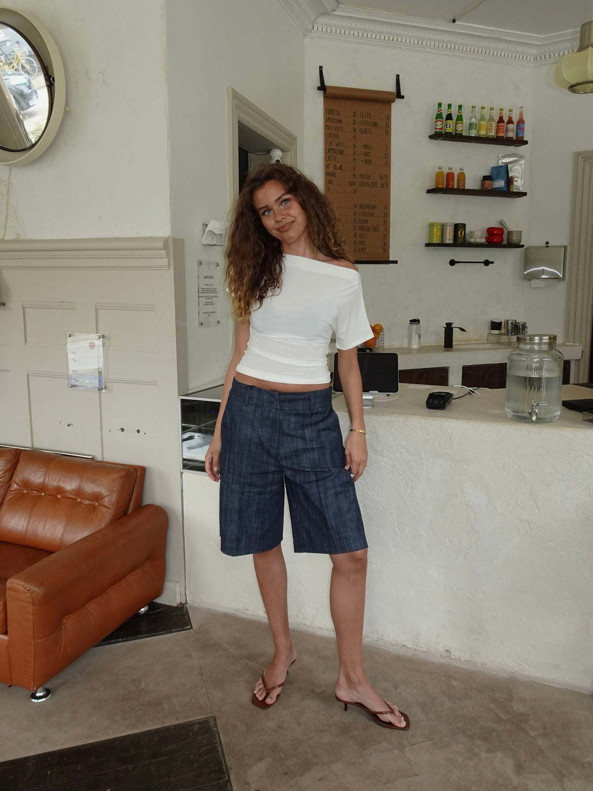 Florine fitted t-shirt – White
