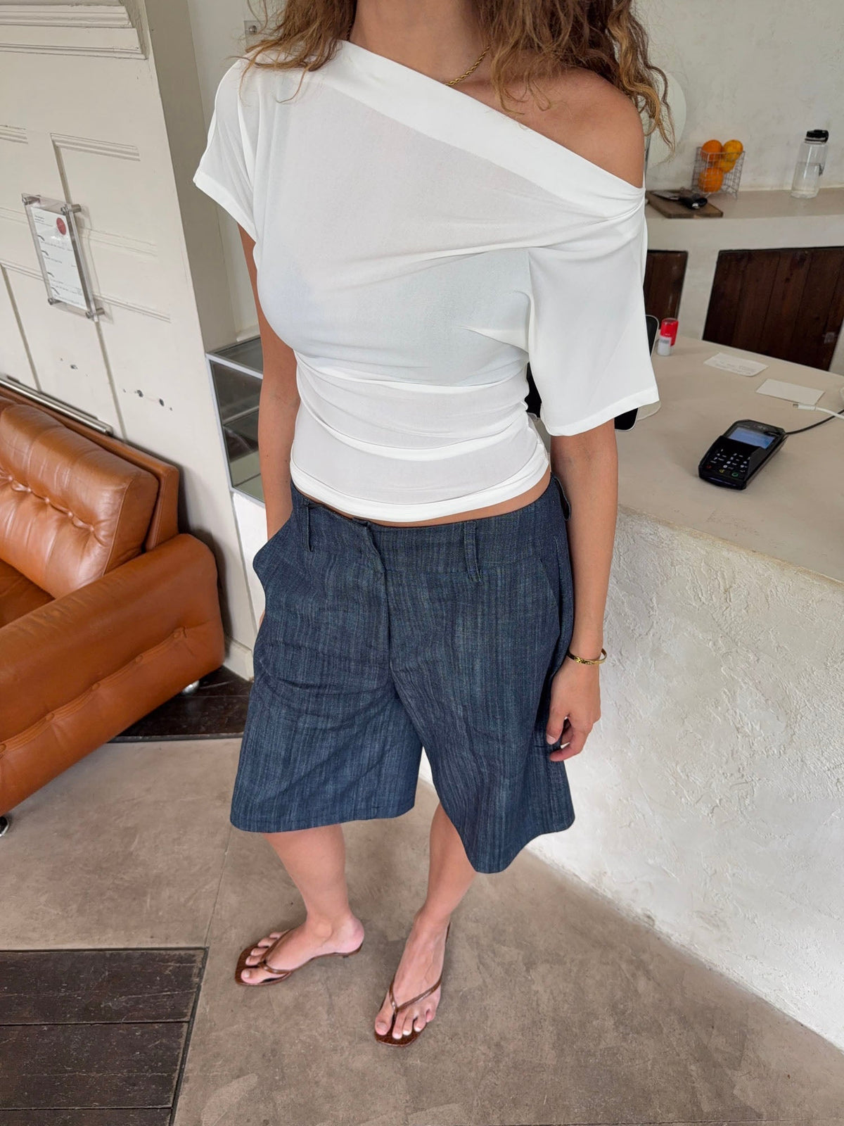 Florine fitted t-shirt – White
