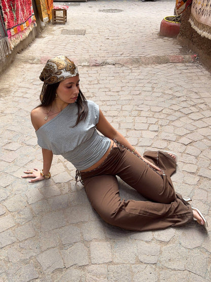 Islabella fitted top – Grey