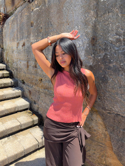 Montania shimmer top - Rose
