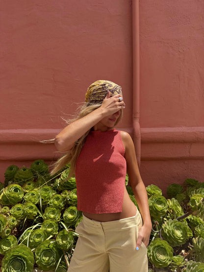 Montania shimmer top - Rose