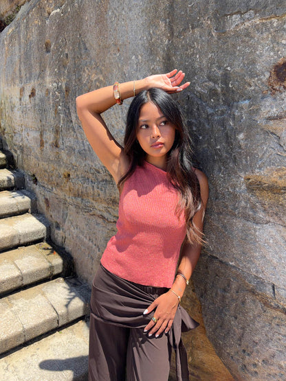 Montania shimmer top - Rose
