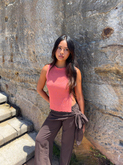 Montania shimmer top - Rose