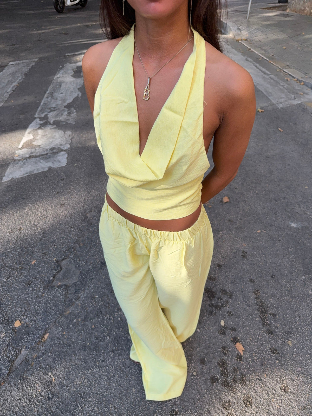 Snuvia halterneck top – Yellow