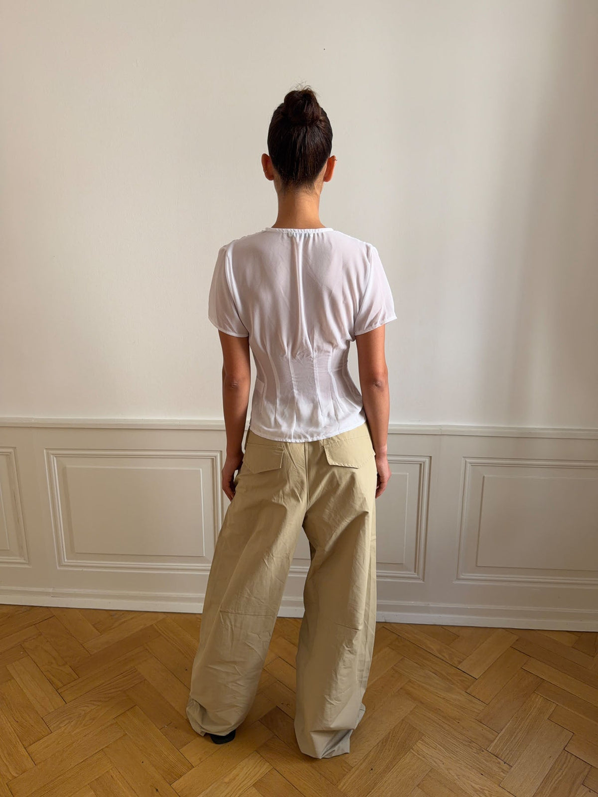 Silivia mesh top - White