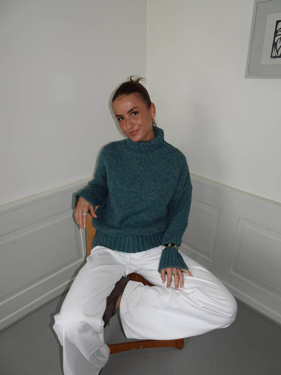 Valdamara oversized turtleneck - Blue