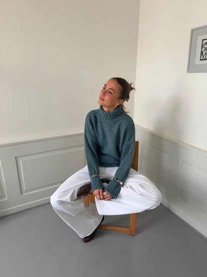 Valdamara oversized turtleneck - Blue