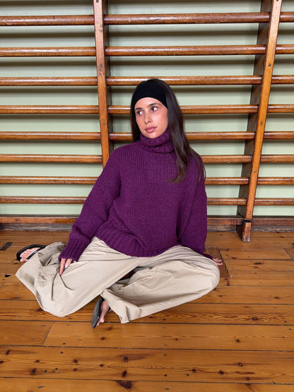 Valdamara oversized turtleneck - Purple
