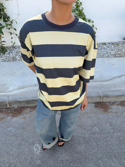 Zinnia oversized t-shirt - Yellow/grey