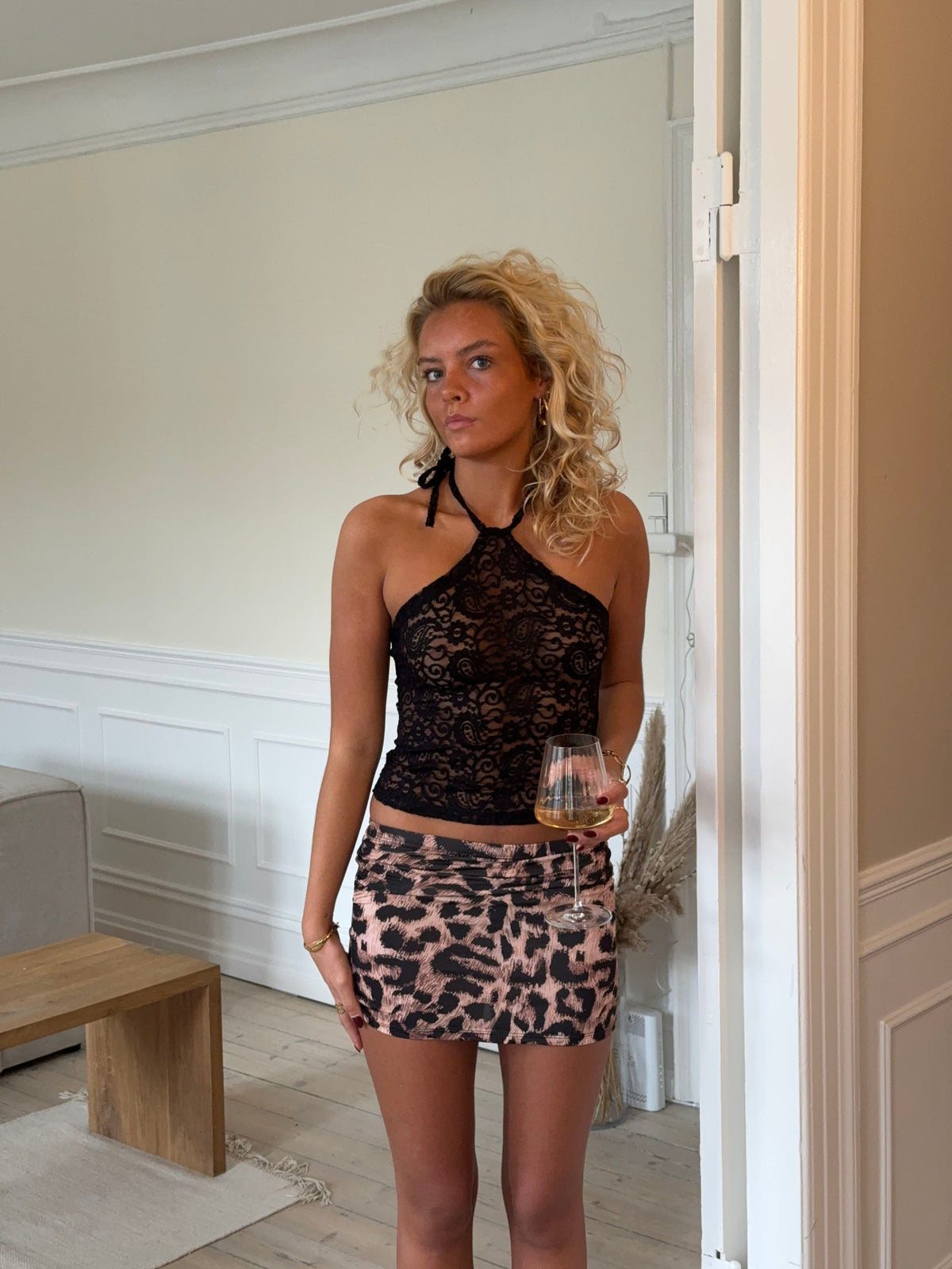 Cassandra lace top - Black