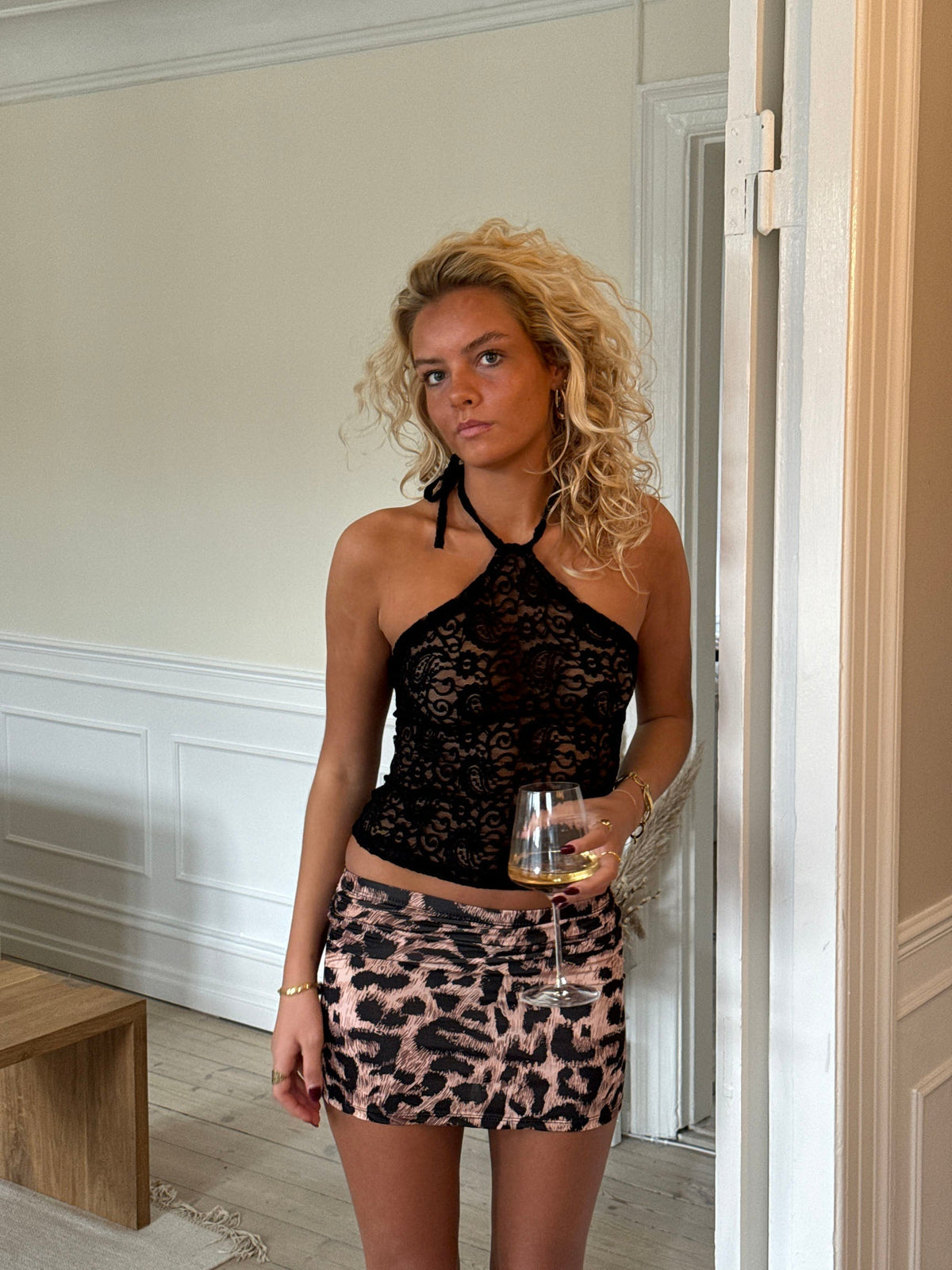 Cassandra lace top - Black