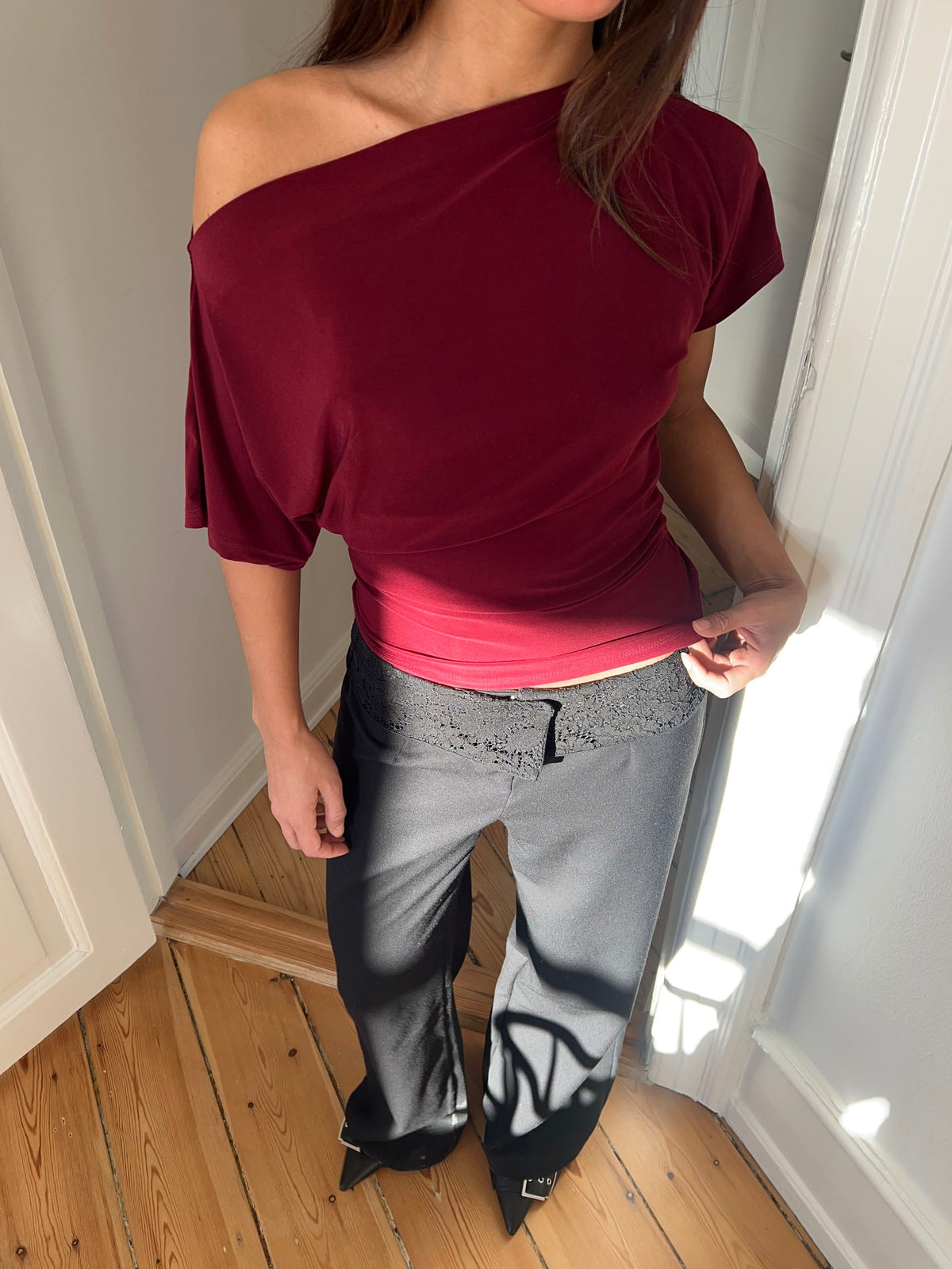 Florine fitted t-shirt - Red