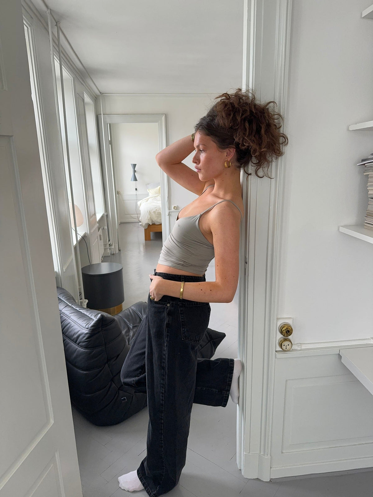Dania tank top - Sage green