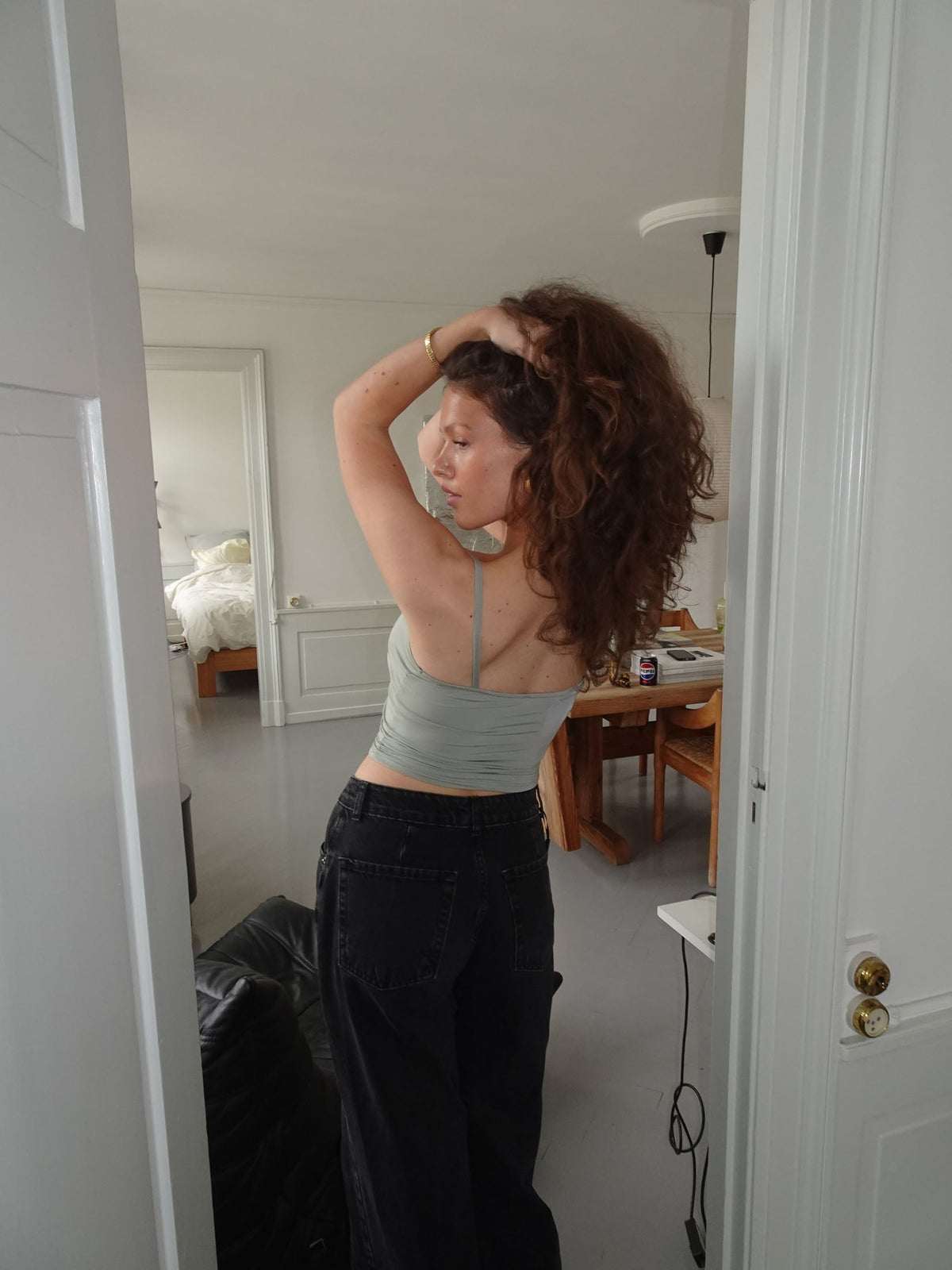 Dania tank top - Sage green