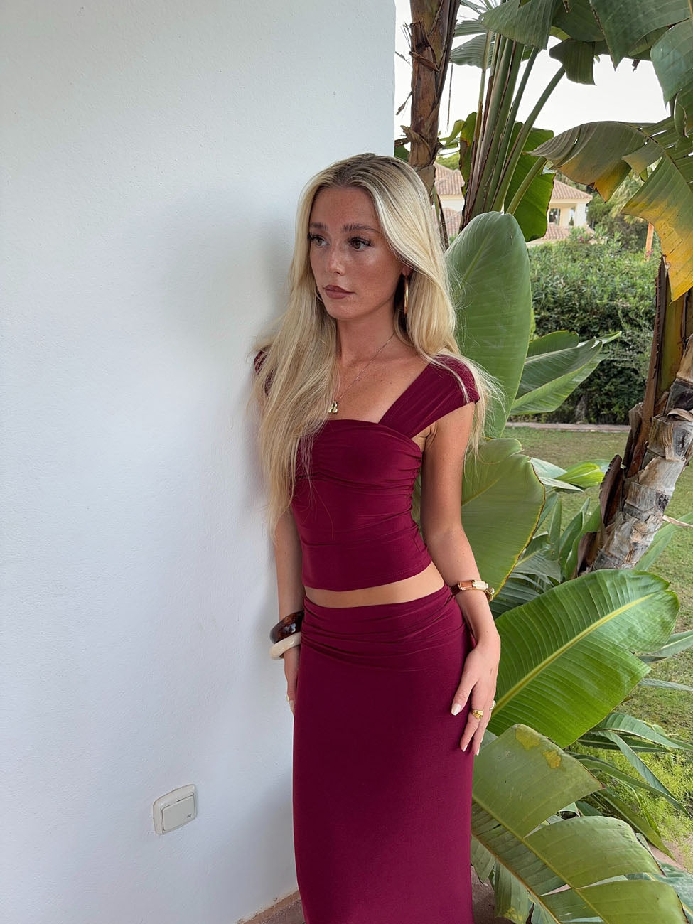 Malia top – Burgundy