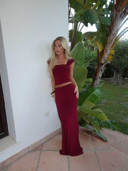 Malia top – Burgundy