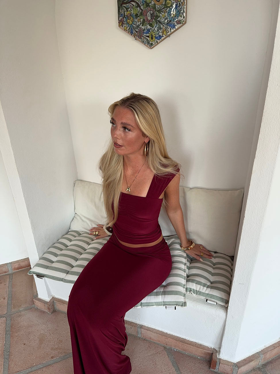 Malia top – Burgundy