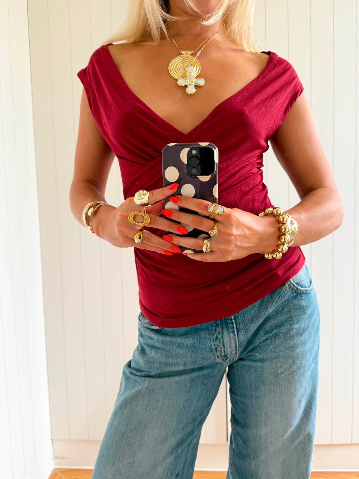 Scandivv top - Red