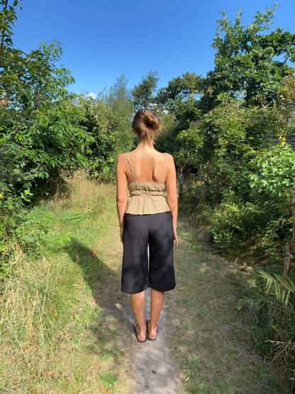 Kamela top with bows - Beige/brown